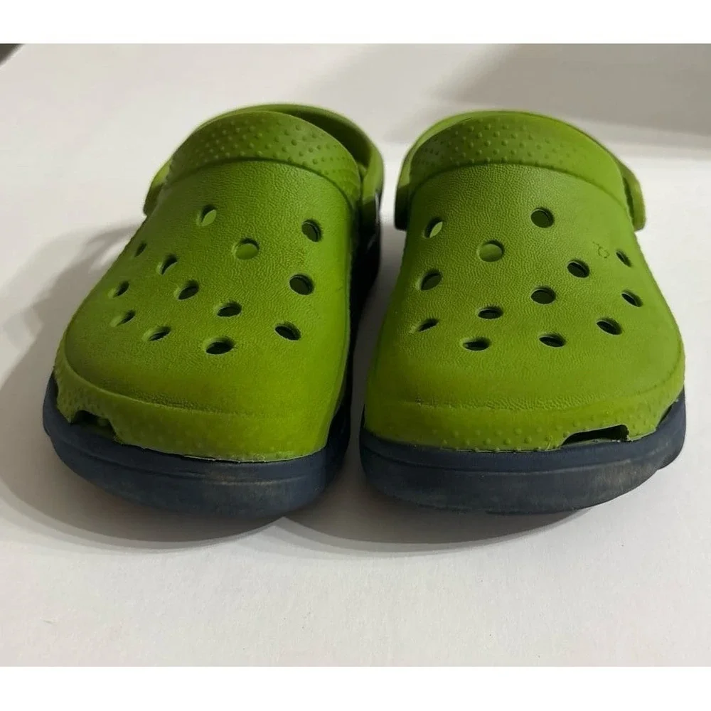 Crocs Duet Green & Navy (Sz. c10/11)